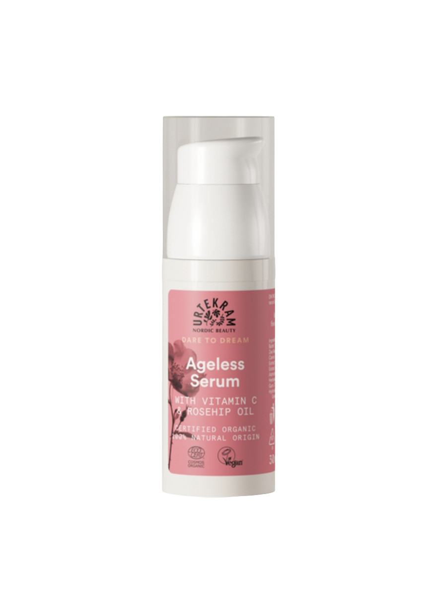 Urtekram Wild Rose jauninantis serumas su vitaminu C, 30 ml
