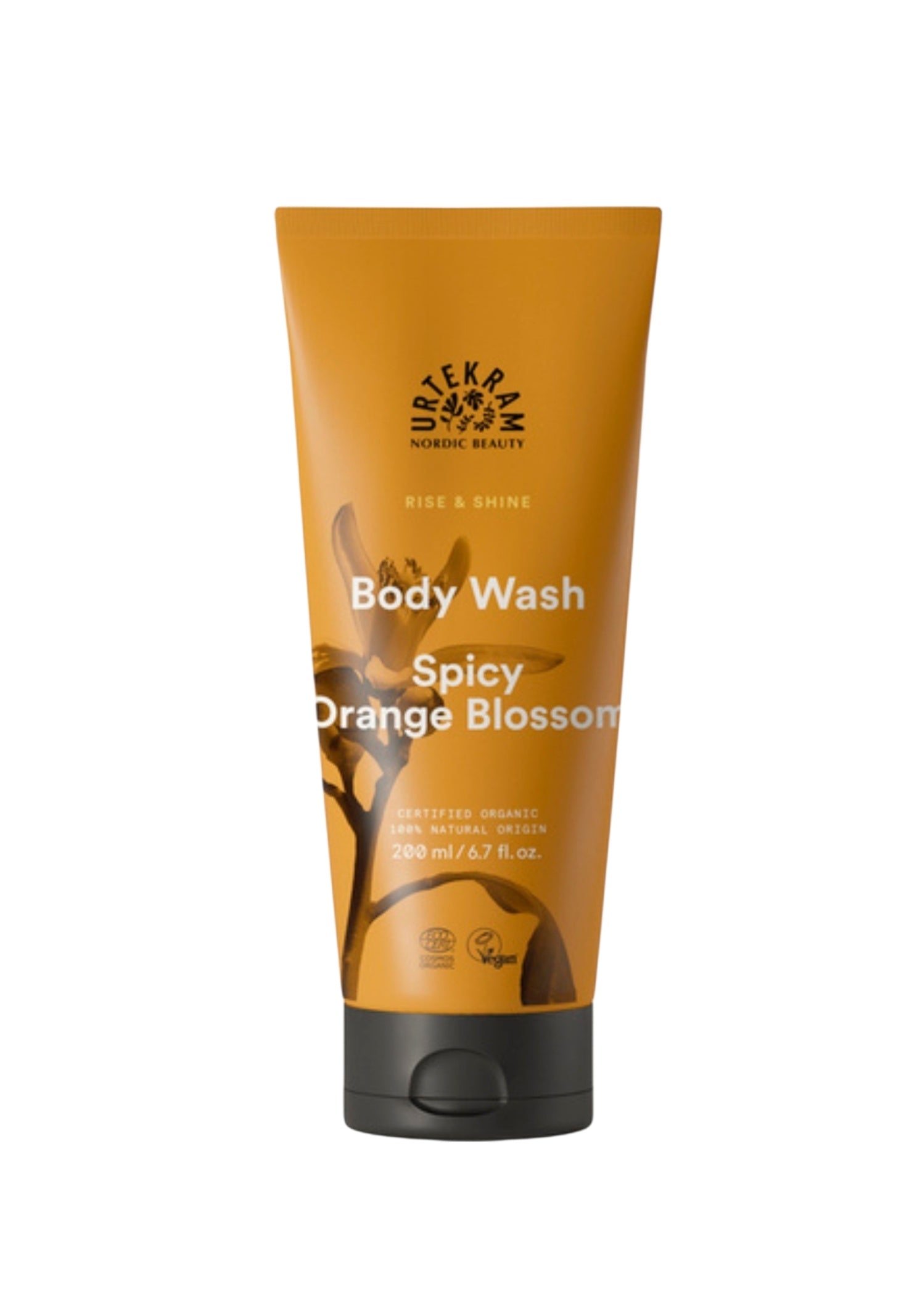 Urtekram apelsinų žiedų kūno prausiklis – natūrali kosmetika, 200 ml