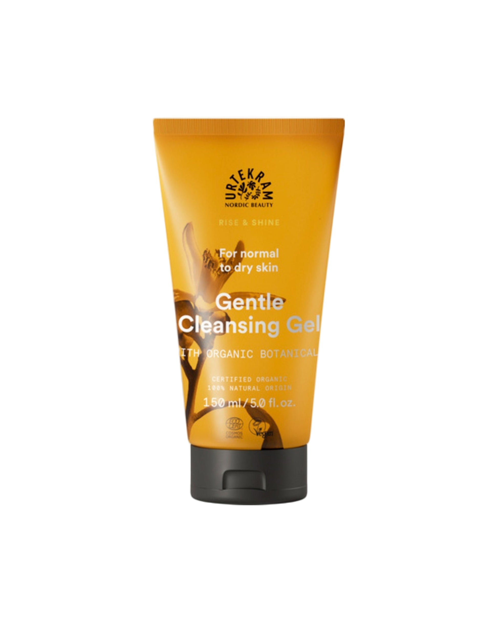 Natūralus veido prausiklis Urtekram su apelsinų žiedų aromatu – natūrali kosmetika kasdienei odos priežiūrai.