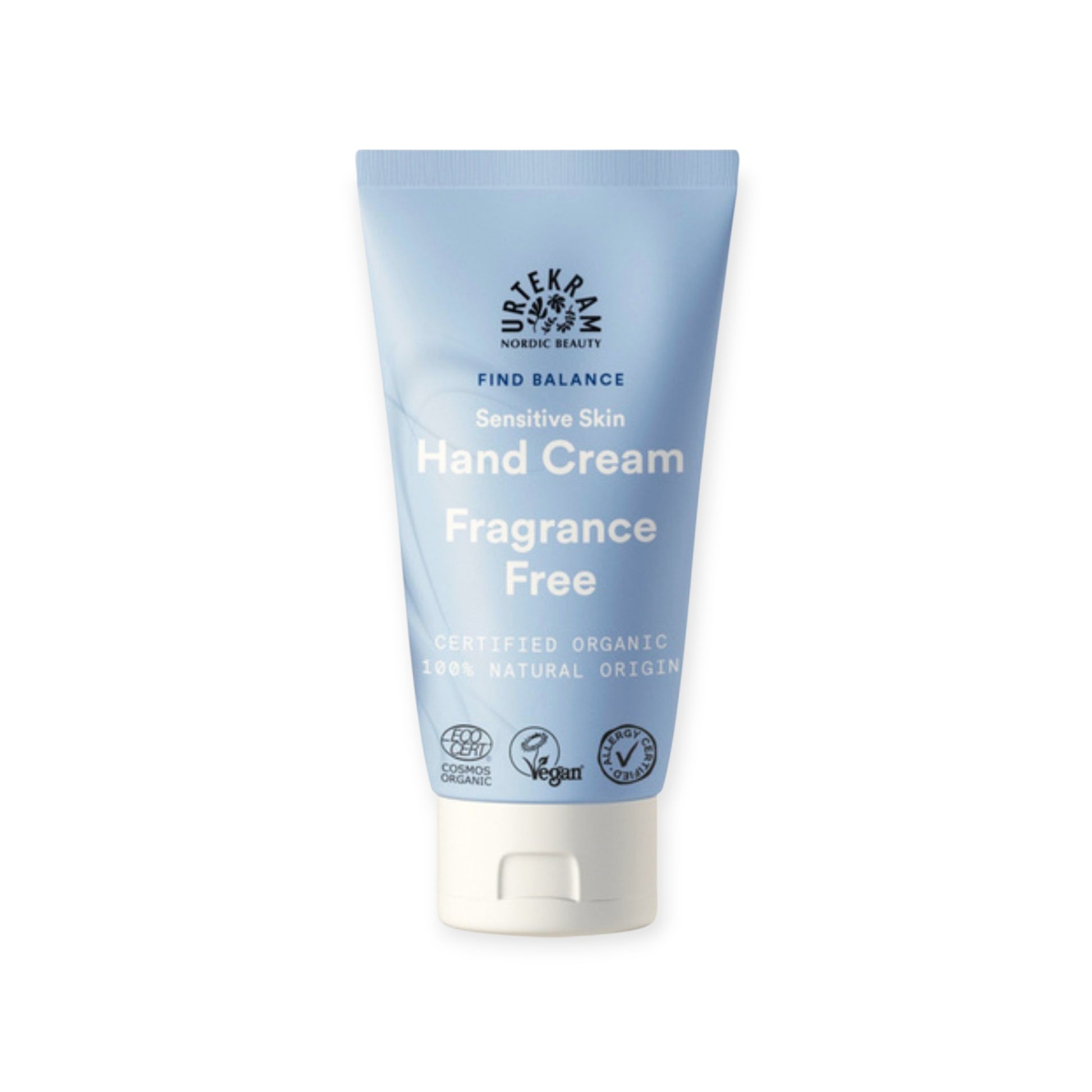 Natūralus bekvapis rankų kremas Urtekram drėkina ir švelnina odą
