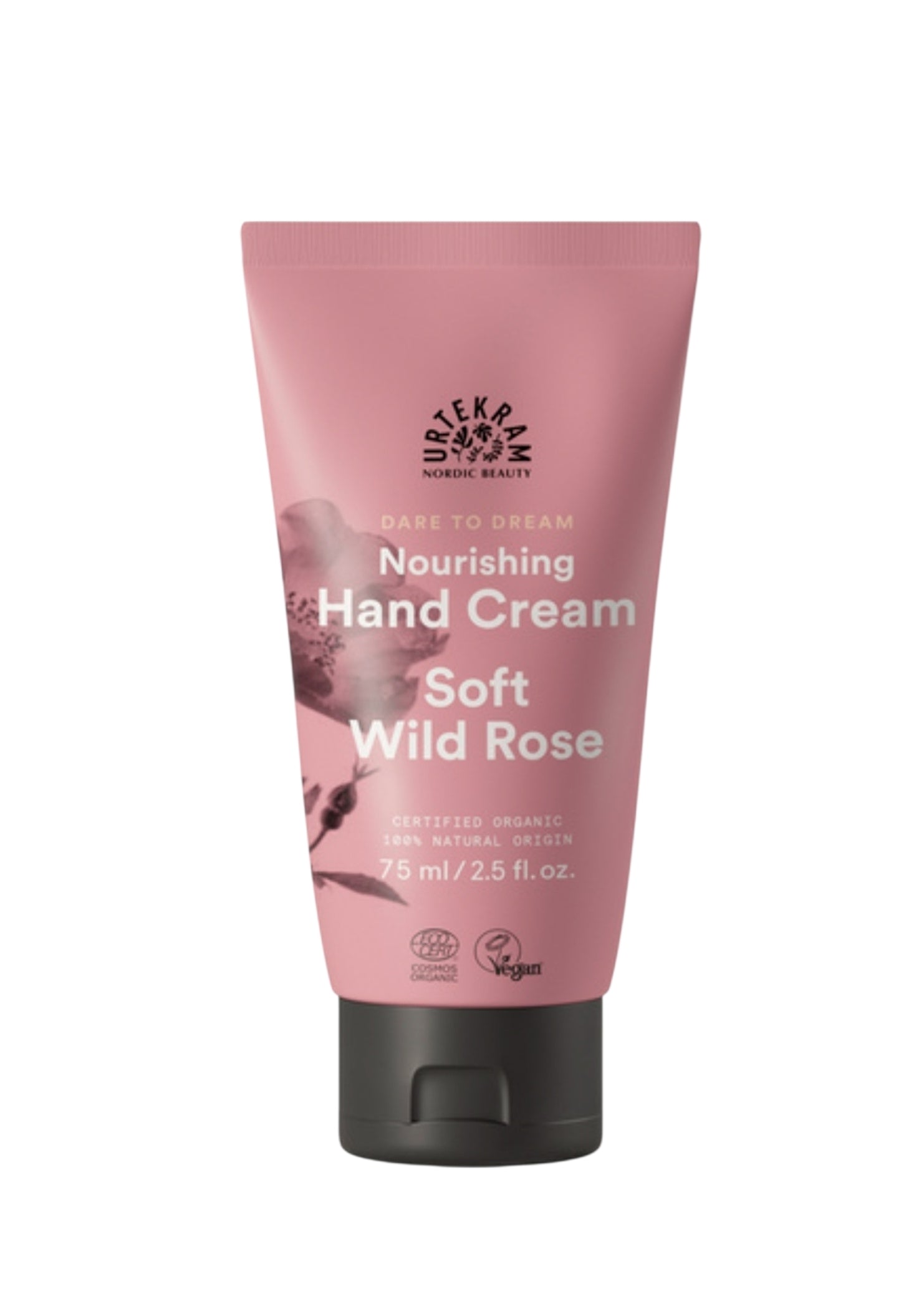 Natūrali kosmetika – švelnus rožių rankų kremas su rožių ekstraktais, Urtekram