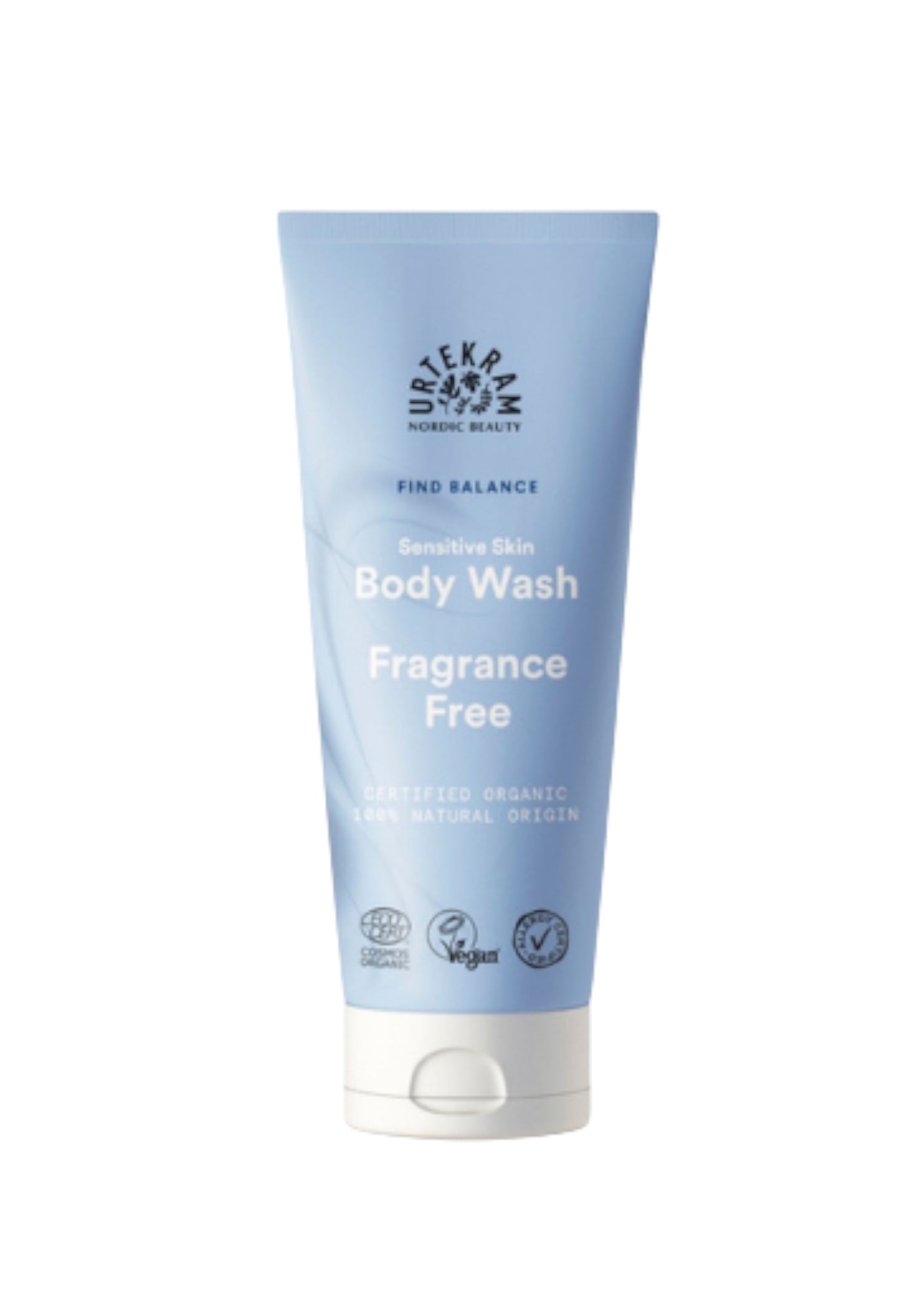 Urtekram bekvapis kūno prausiklis 250 ml – natūrali kosmetika jautriai odai.