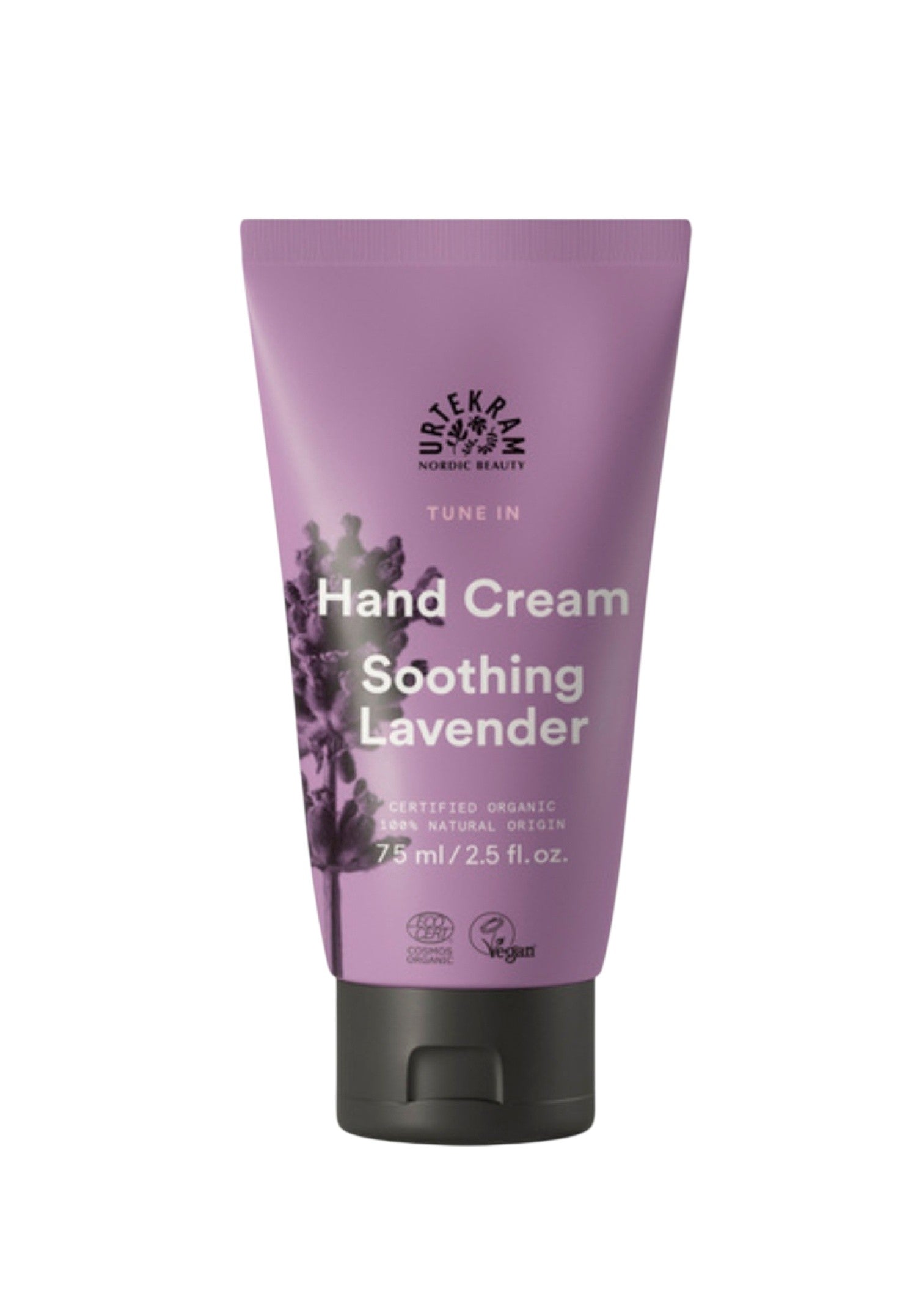 Urtekram raminantis levandų rankų kremas Soothing Lavender, 75 ml, natūrali ekologiška kosmetika.